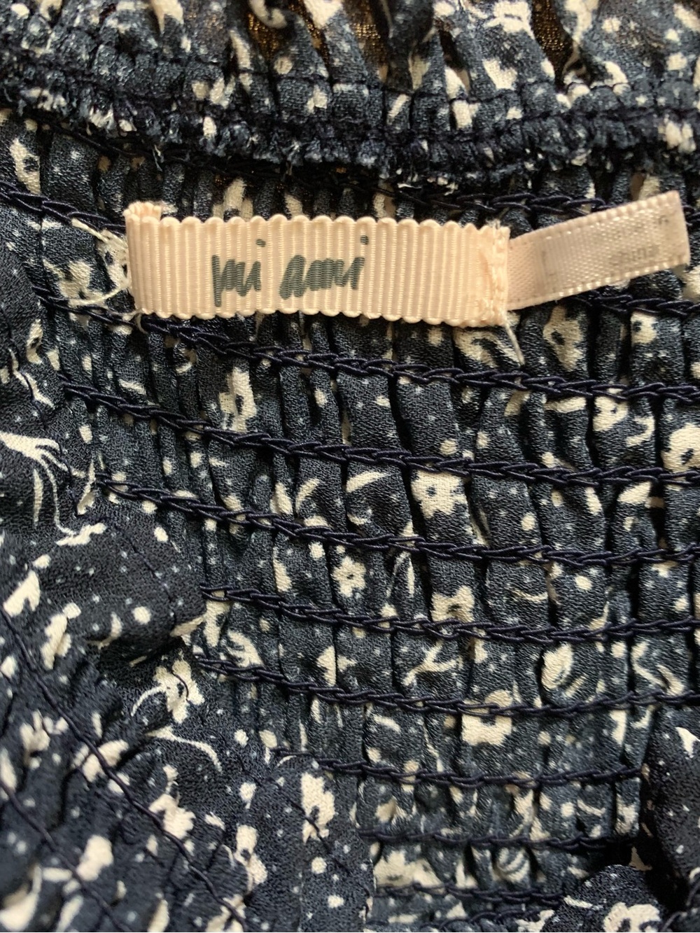 Francesca’s Navy Blue Floral Midi Dress - Picture 4 of 5